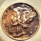 1943 D Mercury Dime - Detailed Bands - Good Detail - Circulated ***90% Silver***