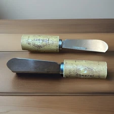 KNIFE SPREADERS 2 Pcs Stainless Steel Wine Corks “cheers” Butter Cheese