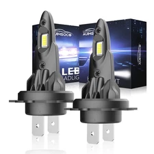 2x H7 LED Headlight Bulb Kit High Low Beam 80000LM Super Bright 6500K White