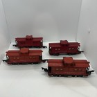 4 Gilbert American Flyer Lines & Reading #630 Lighted Red Cabooses. Pre-Owned  — photo 2
