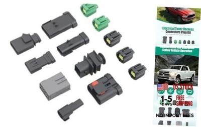 13PCS Electrical Tuner Harness Connectors Plug Kit Fit for Dodge Ram 6.7L 