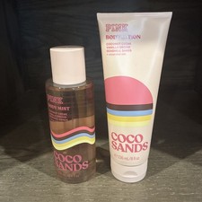 ORIGINAL Victoria's Secret Pink Coco Sands Body Mist Spray  Lotion Set NEW