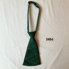 Convenient Adjustable Bow Tie for Girls Women, One Size, Green w Potka Dots