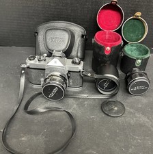 Vintage Honeywell Pentax Camera with Multiple Lenses - Untested