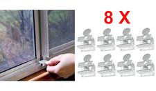 8 PC Aluminum Sliding Window Locks With Thumbscrews High Security Home Locks