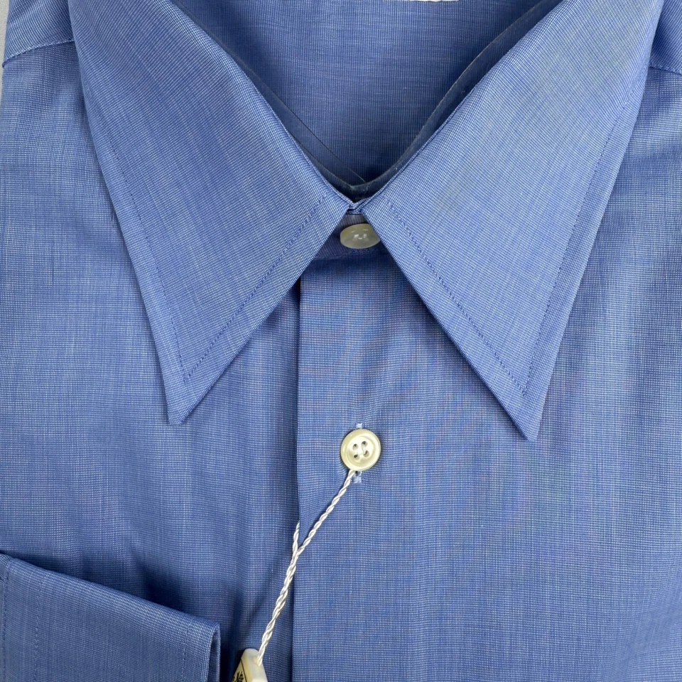 Camisa de vestir Pal Zileri Gruppo Forall para hombre azul con botones talla 16,5, 42 Foto 2 de 4