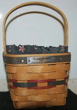 LONGABERGER 1993 Inaugural Basket with Liner 