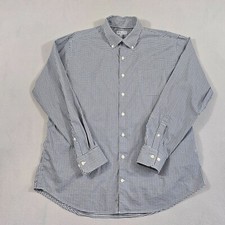 Peter Millar Shirt Mens XL Gingham Check Button Up Cotton Blend