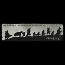 WETA Workshop - Lord of The Rings: The Fellowship Silhouette (Leather Bookmark)