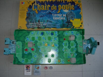 Jeu De Société Chair De Poule : Terreur Au Cimetière - MB Jeux 1996 - Occasion