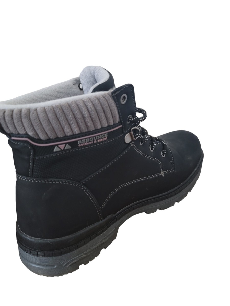 MAZURKA Womens Hiking Boots Waterproof Mid Low Warm Snow Boots Non