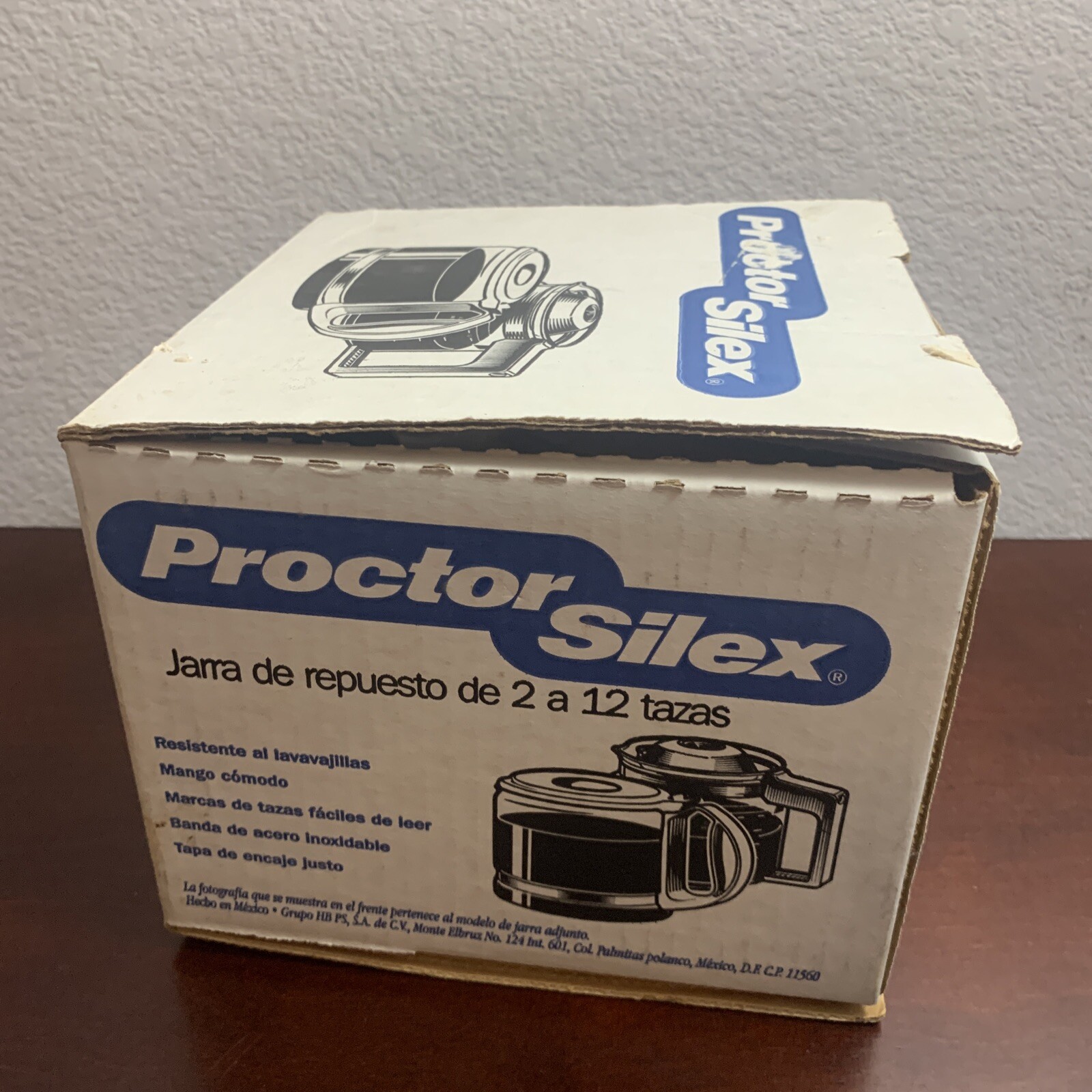 Proctor Silex Replacement Carafe Coffee Glass Pot w/ 2 Extra Lids