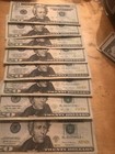 Lot Of $20 Dollar Bills With Sequential Serial Numbers New Crisp Bills 2013-2017