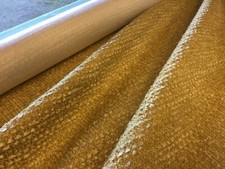 Osborne & little Fabric remnant  thick upholstery chenille honey gold by meter