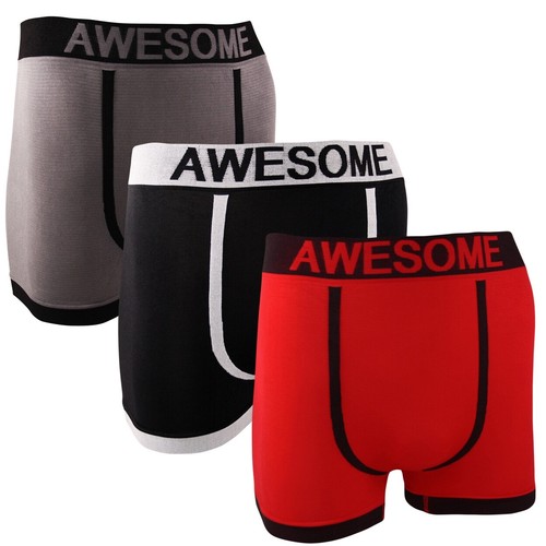 Awesome Neon Gangster 3 Pack Novelty Seamless Boxer Trunks Shorts Pants - Picture 2 of 8