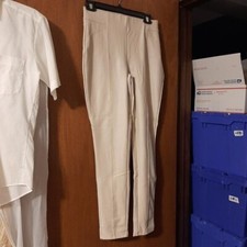 NEW ! Fashion Nova Truly Chic Faux Leather Pant Ivory Size M