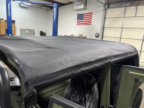 Humvee 4 Man Soft Top & Rear Curtain | Black