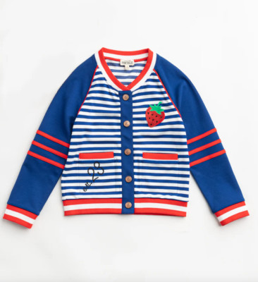 NWT Girls Finding Foxtale Varsity Bomber Jacket Size 3