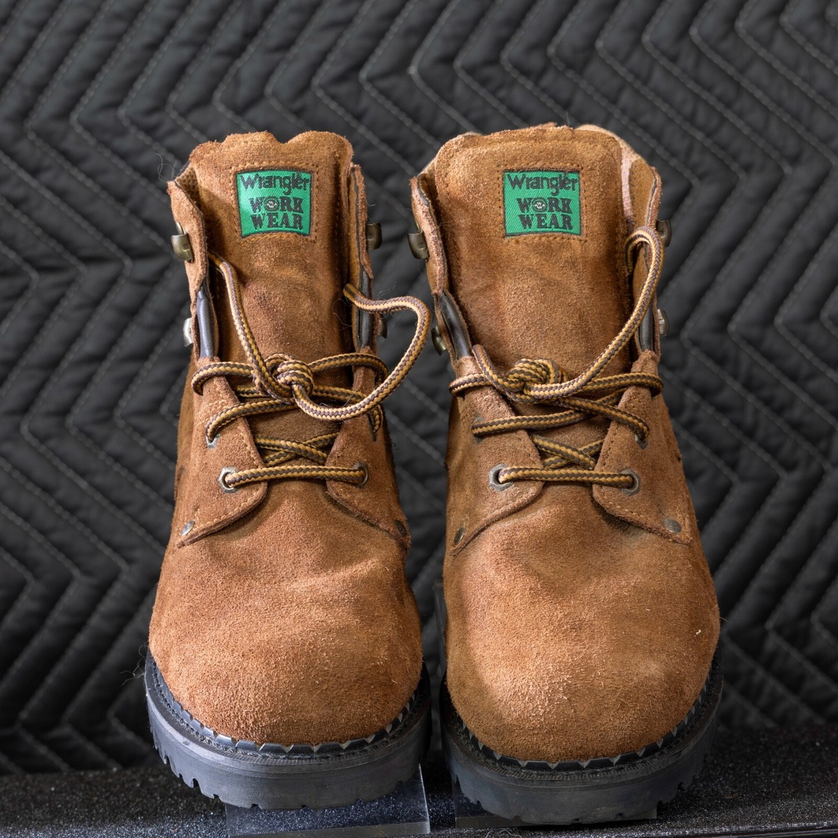 ? Wrangler Insulated Leather Work Boot men 13 Brown Steel Toe Style Rugged Grip Wrangler Work Wear Mens Sz 13 Brown Leather Insulated Boots  main image 2