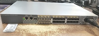 AM866B HP STORAGEWORKS 8/8 SAN SWITCH W/ (X8) 8GB SFP+. *READ *