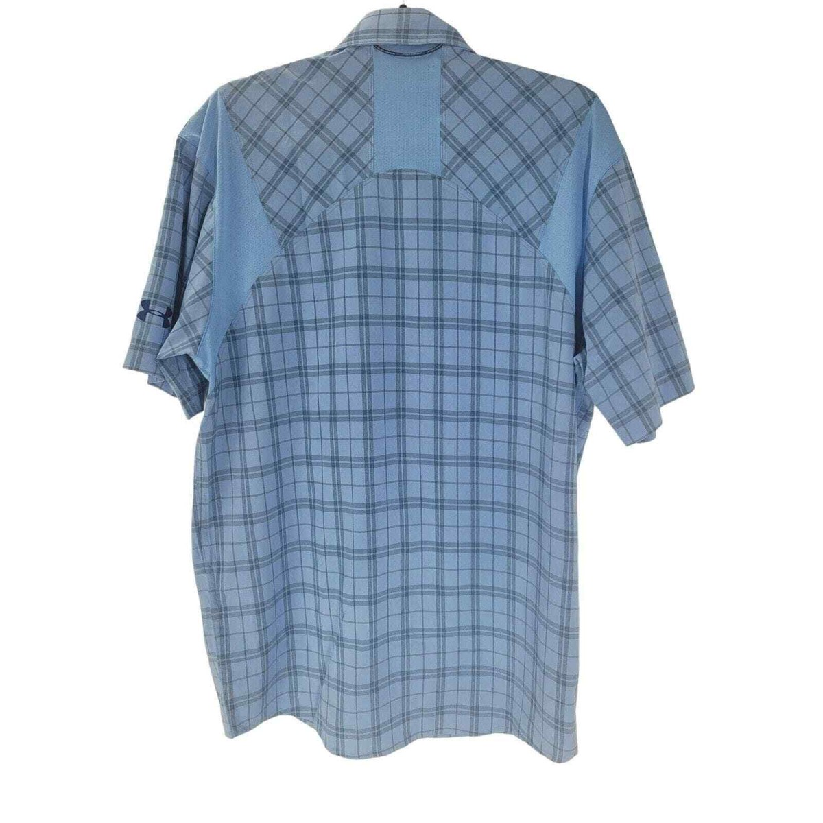 PANTANAL ピステ Under Armour Men Tide Chaser 2.0 Plaid Shirt Blue Grey Sz
