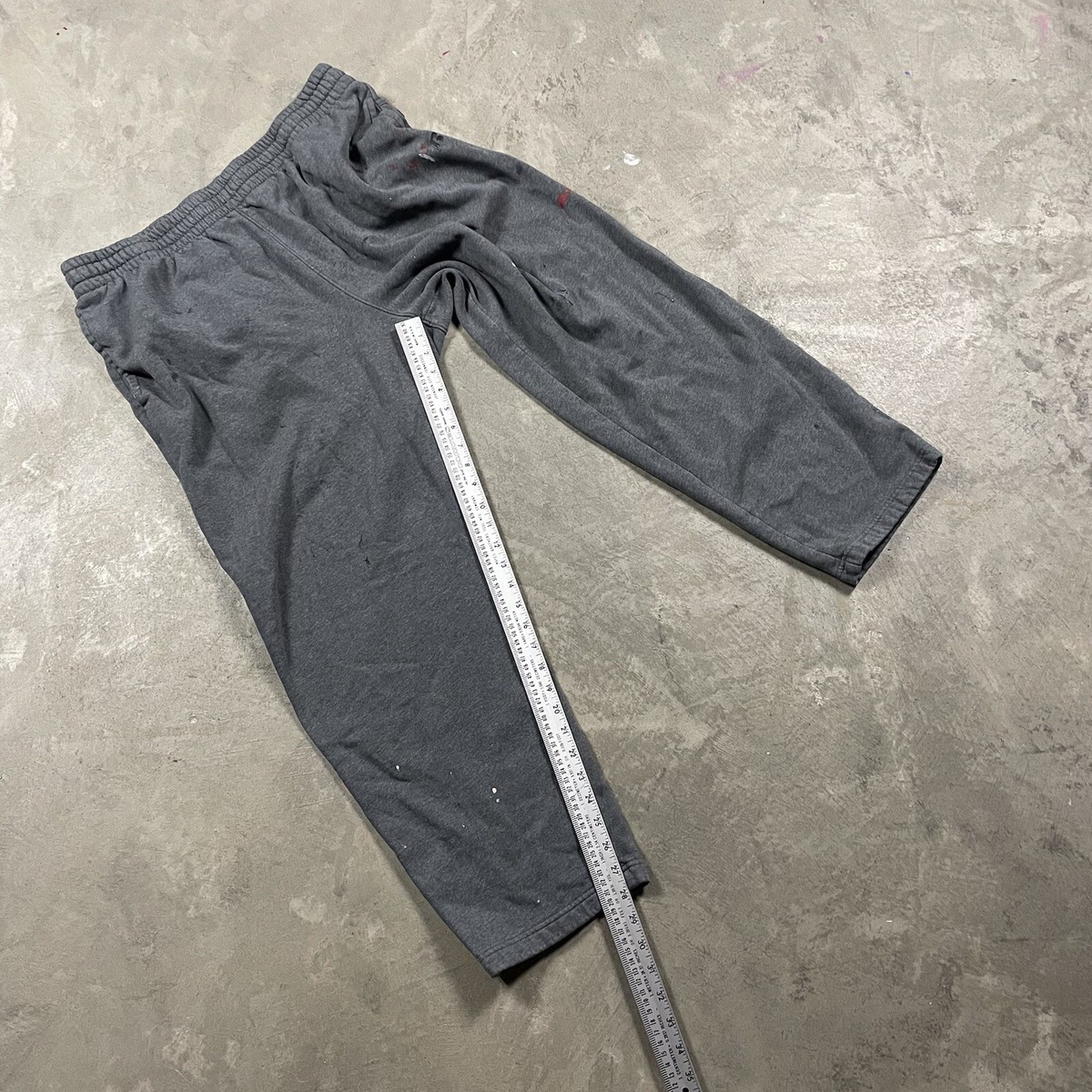 90sRUSSELL ATHLETIC XL グレー スウェットy2k Vintage Russell Athletic Sweatpants Wide Leg Gray XL Men's