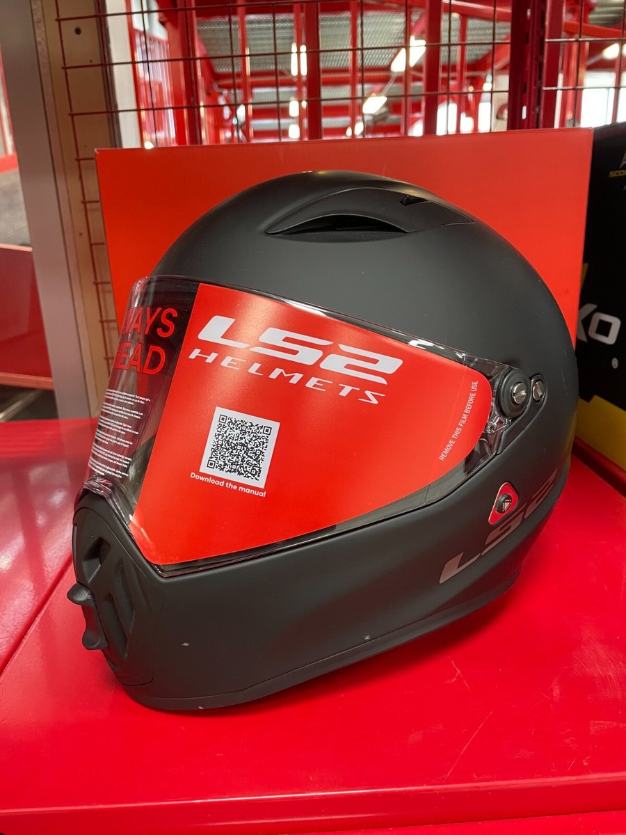 LS2 STREET FIGHTER HELMET, MATTE BLACK XL, 419-3015 | eBay