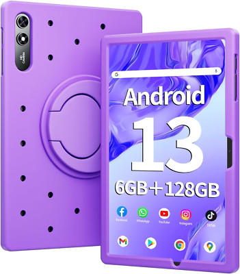 SGIN T12 Tablet 10,51 Zoll Android 13 Tablet PC 6GB RAM 128GB - LILA