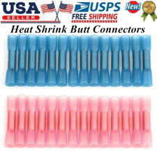 1000PCS Heat Shrink But Connectors Waterproof Electrical Wire Marine Butt Splice