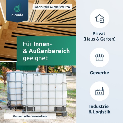 Gummistreifen SELBSTKLEBEND 100mm 10cm - 7mm 8mm 9mm 10mm stark - bis 10m lang - Bild 9 von 9