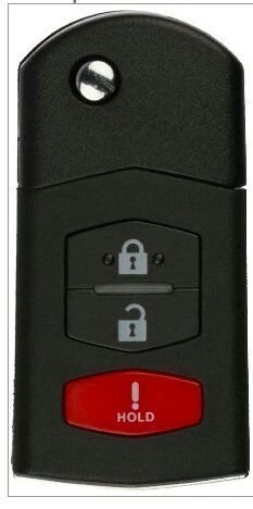 3 Btn REMOTE FLIP KEY FOR MAZDA  2 3 5 6 CX7 CX9 MX5 RX8 05-14 BGB NEW Uncut - Image 4 of 4
