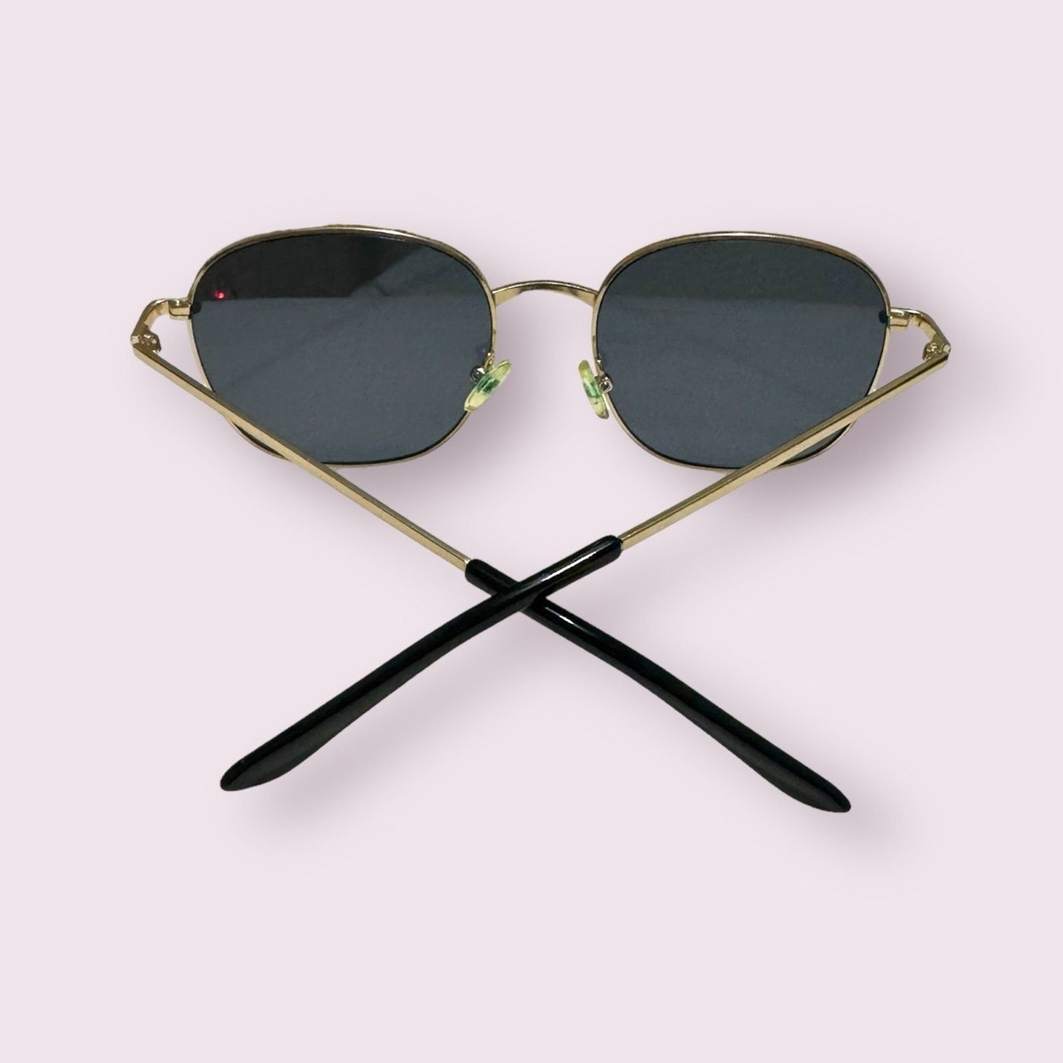 Quay Australia Jezabell Gold Round Sunglasses View 4