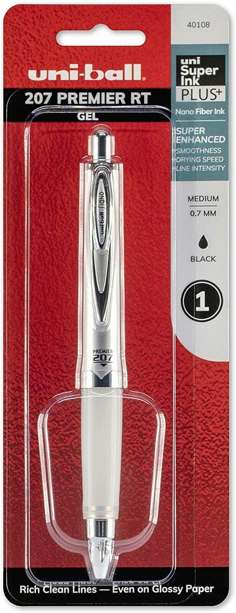 40108 uni-ball Signo 207 Premier Rollerball Pen w/ Gel Grip, Med