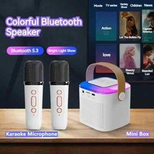 New Bluetooth Speaker /Portable Home Karaoke Mini Wireless Audio  Microphone 