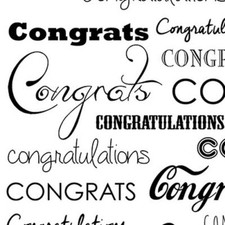 Savage Printed Background Paper 53" x 18', Congratulations 