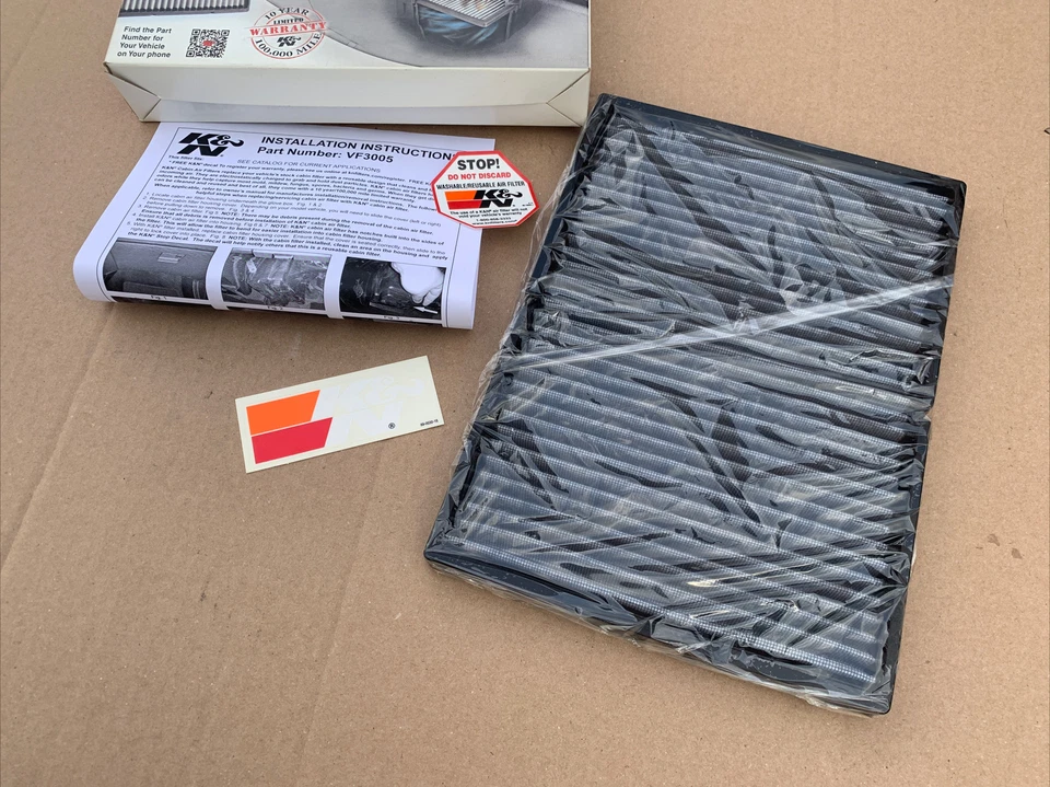 Воздушный фильтр для салона VF3005 K&N совершенно новый в коробке - Изображение 4 из 4