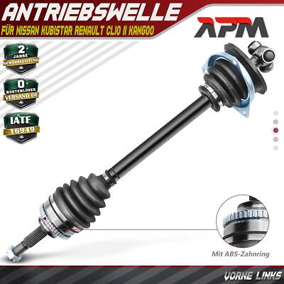 Antriebswelle Vorne Links Mit ABS Ring Schaltgetriebe für Renault Clio II Nissan