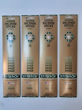 Sage Incense Sticks – 4 Pack-Extra Rich, 80 Count Total - Air Freshener