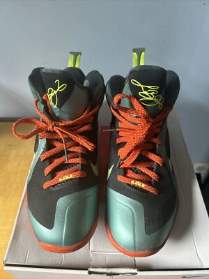 Nike LeBron 9 “Cannon” Sz 12 Size 10 - Nike LeBron 9 Cannon Black Blue Orange Suede  main image 4