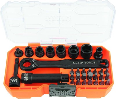 Knect 1/4'' Drive Impact-Rated Pass Through Socket Set 32Pc... .