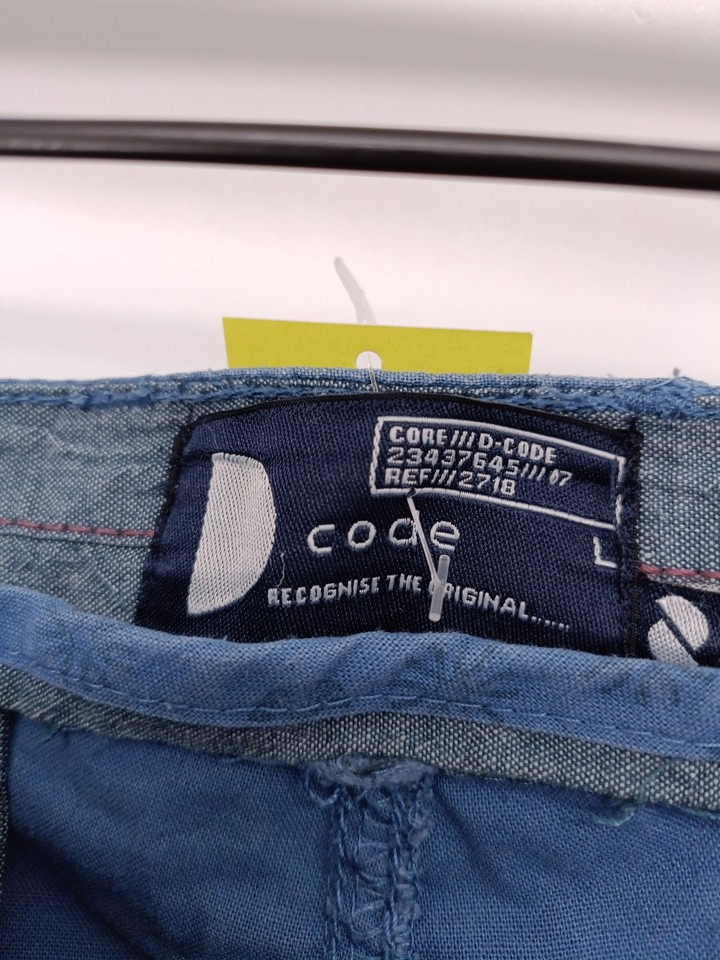 Code Men's Shorts L Blue 100 Cotton Chino eBay