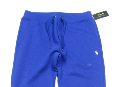 【関税&送料込】Polo Ralph Lauren Blue Cotton Joggers Polo Ralph Lauren Men's Royal Blue Double Knit Jogger Pants