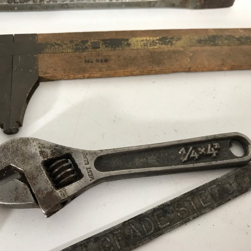 Lot of Vtg Antique Tools Stanley Plain Ford Oxwall Dunlap Wyteface - Picture 4 of 10