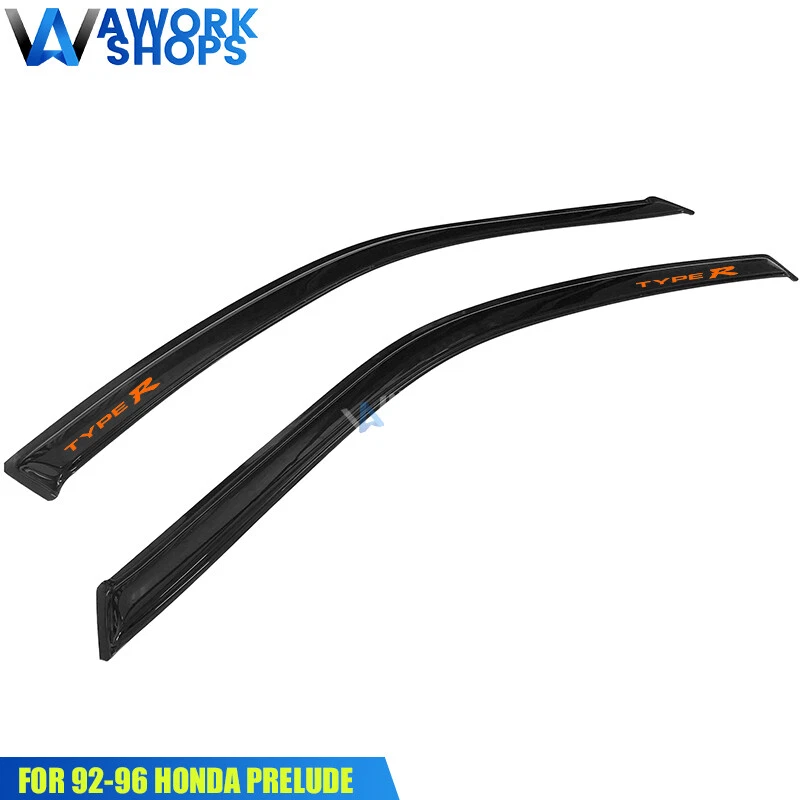 Fits 92-96 Honda Prelude Window Visors Shade Rain Vent Guard Foto 2 de 4