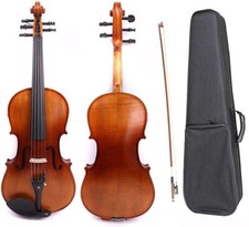 5 string viola 16.5 inch Maple Spruce ebony Viola part Big Viola with Case  Bow