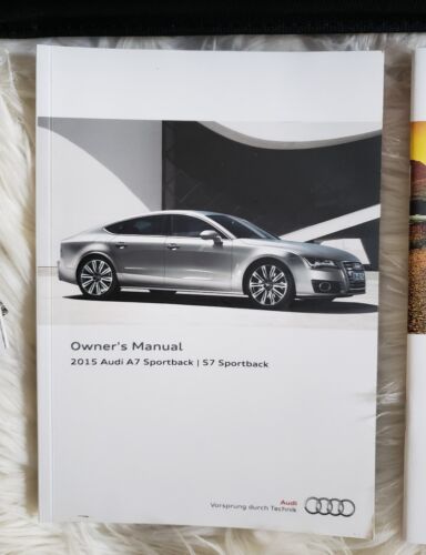 2015 15 AUDI A7 S7 SPORTBACK COMPLETE CAR OWNERS MANUAL BOOKS NAV GUIDE CASE ALL - Picture 2 of 11