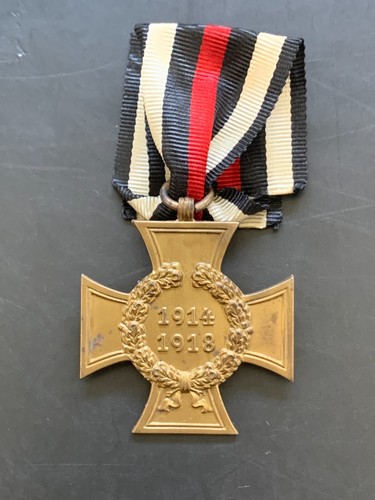 WWI GERMAN. HINDENBERG CROSS & CERTIFICATE OF ISSUE -:- NICE GENUINE CONDITION.