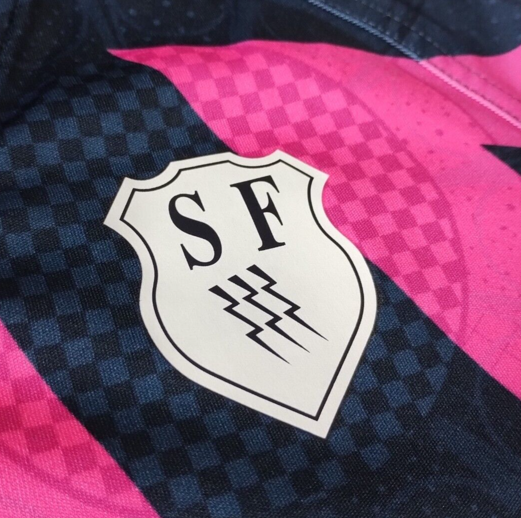 Maillot De Rugby Stade Français Saison 2015/2016, Taille L, Asics, Bleu