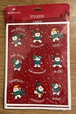 New Sealed Vintage Ambassador Hallmark Reward Stickers Winter Theme