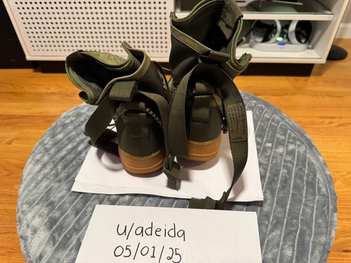 Size 10 - Nike SF Air Force 1 Faded Olive - Picture 2 of 6